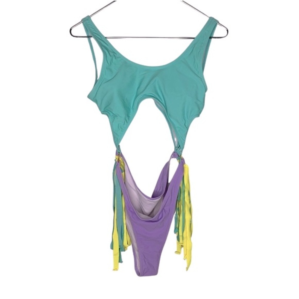 Tassel Monokini Swimsuit - Picture 2 of 5